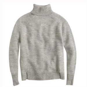 J. Crew Sweaters - New Jcrew Notched Turtleneck sweater Gray J. Crew Sweaters - New Jcrew Notched Turtleneck sweater Gray